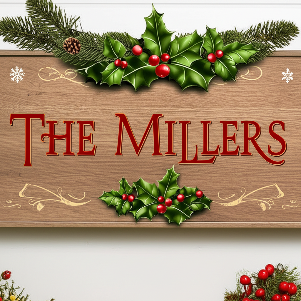 Holiday Name Signs